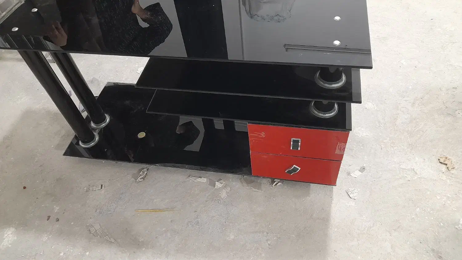 زیرتلویزیون شیشه ای،بوفه ،کمد|میز تلویزیون|شازند, |دیوار