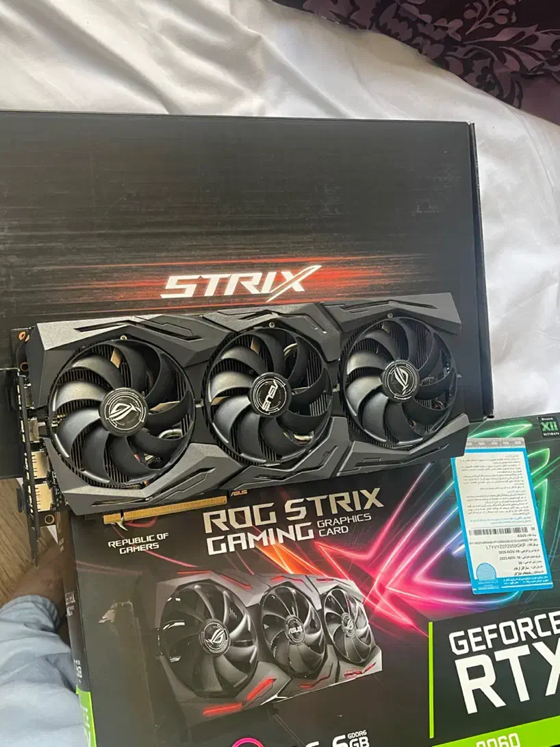 کارت گرافیک ۲۰۶۰ oc راگ rog strix|قطعات و لوازم جانبی رایانه|تهران, دروس|دیوار