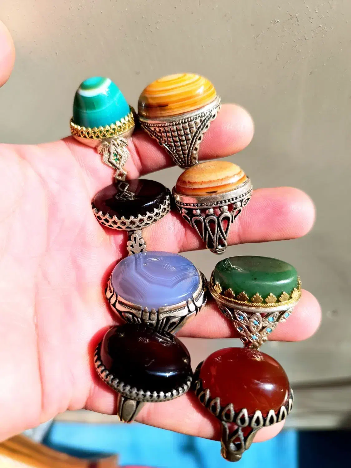 انگشتر های نقره به شرط  فوق العاده درشت و سنگین|جواهرات|اصفهان, پوریای ولی|دیوار