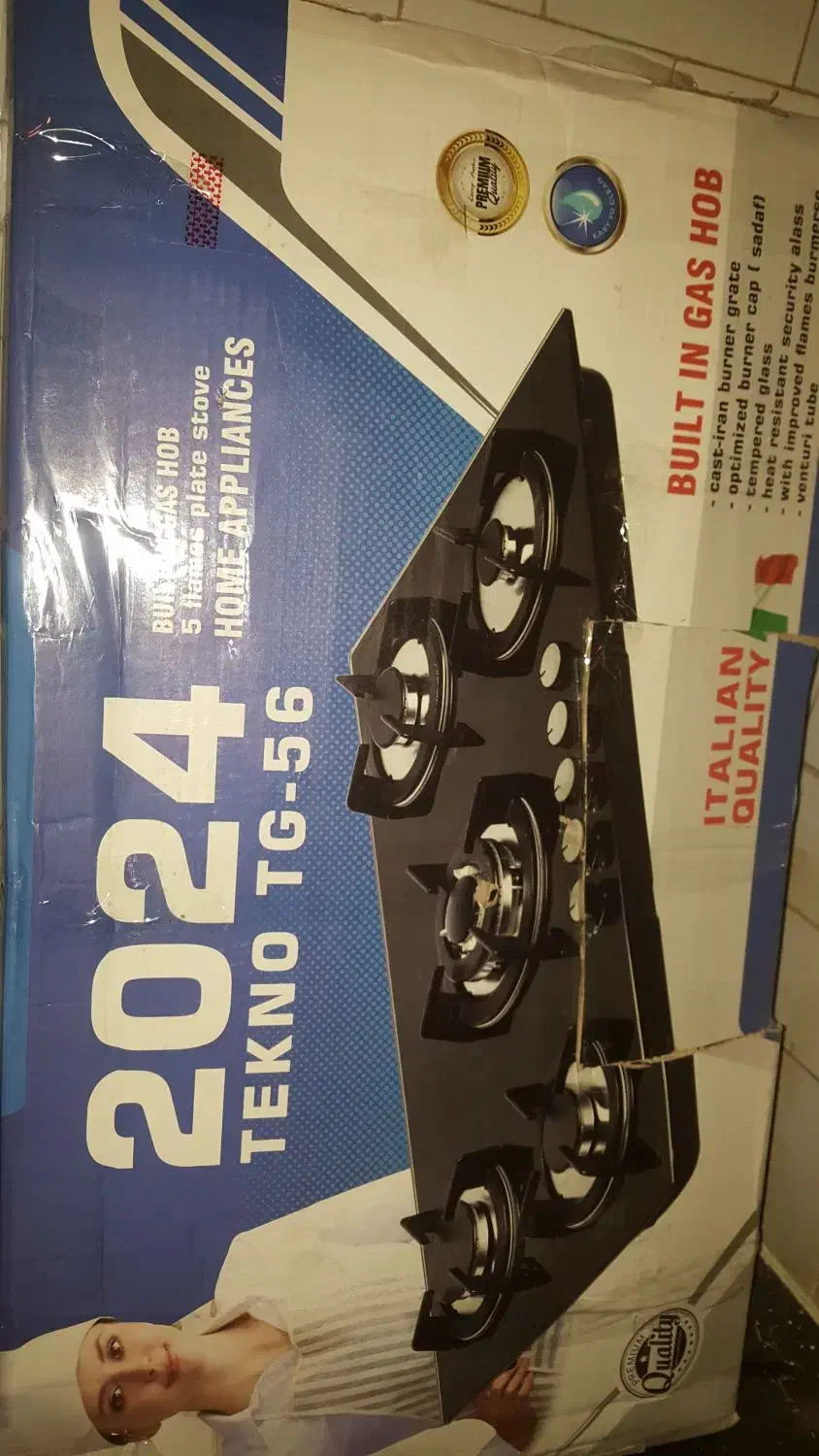 گاز صفحهای توکار ۵ شعله TEKNO TG-56-2024،نو پلمپ|اجاق گاز و لوازم برقی پختوپز|ابهر, |دیوار