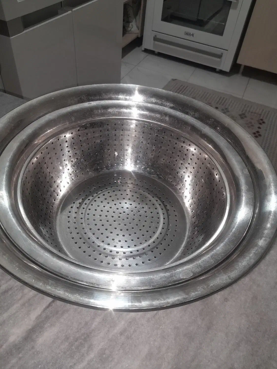 آبکش، صافی استیل در حد نو|آبچکان و نظمدهنده ظروف|تبریز, |دیوار