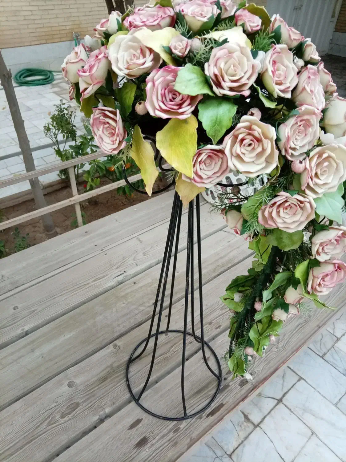 گل بلندر مصنوعی|گل مصنوعی|یزد, |دیوار