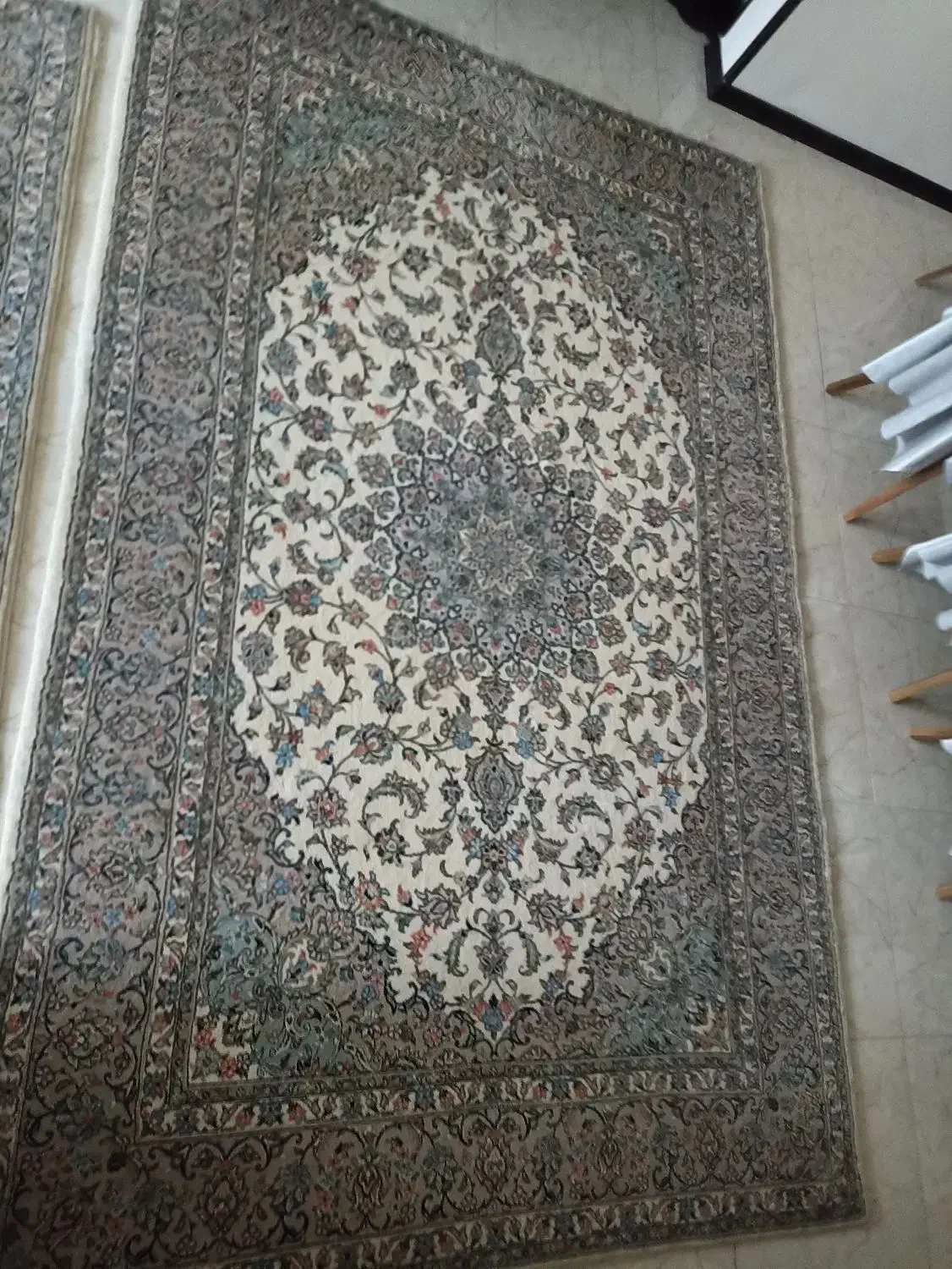 جفت فرش دستباف 6 متری نقش بهار|فرش|اراک, |دیوار