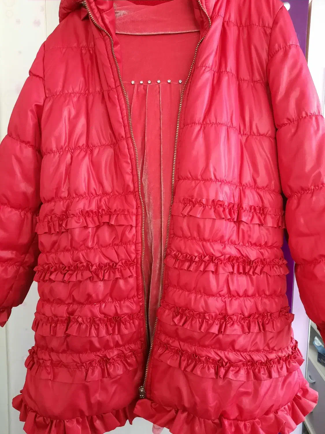 کاپشن وپیراهن مخمل مجلسی ترک دخترانه|لباس|تبریز, |دیوار