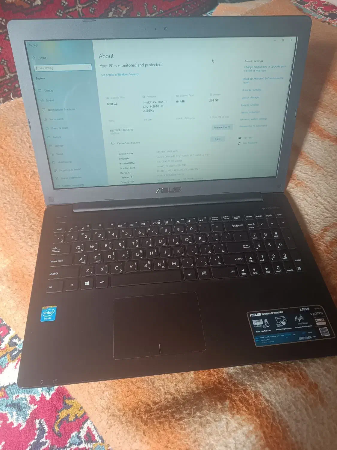 لپتاپ ایسوس|رایانه همراه|قم, قلعه کامکار|دیوار