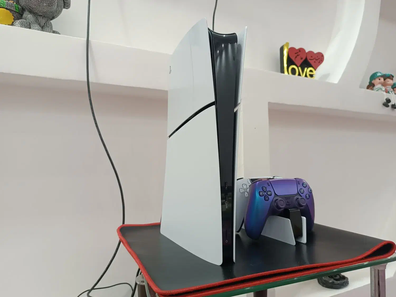 PS5 اسلیم دیجیتال دو دسته + پایه شارژر فول گیم|کنسول، بازی ویدئویی و آنلاین|جم, |دیوار