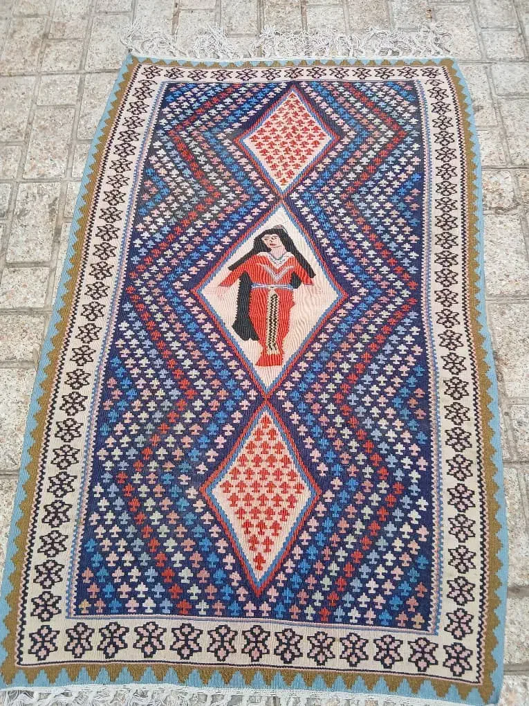 گلیم فرش دستباف عتیقه|گلیم، جاجیم، گبه|تهران, شهران شمالی|دیوار