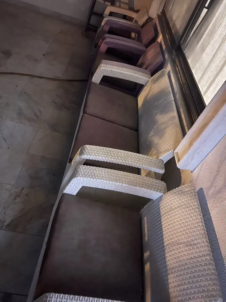 صندلی تراس 6نفره با نشیمن|صندلی و نیمکت|کیش, |دیوار