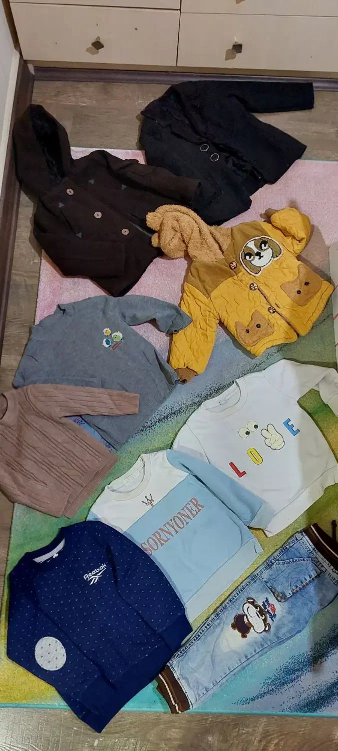 لباس پسرانه از ۱ سال تا ۸ سال|کفش و لباس بچه|رشت, معلم|دیوار