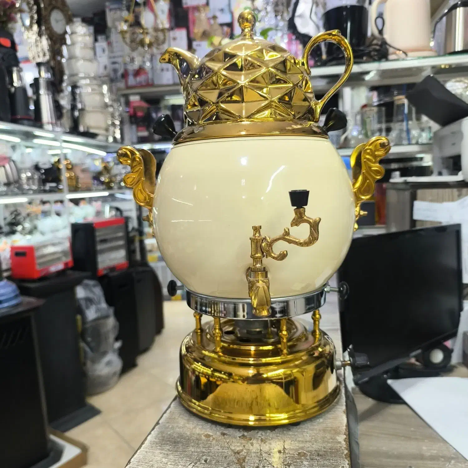 انواع سماور طرح سنگ و استیلl لوازم خانگی بانه گیان|سماور، چایساز، قهوهساز|بانه, |دیوار