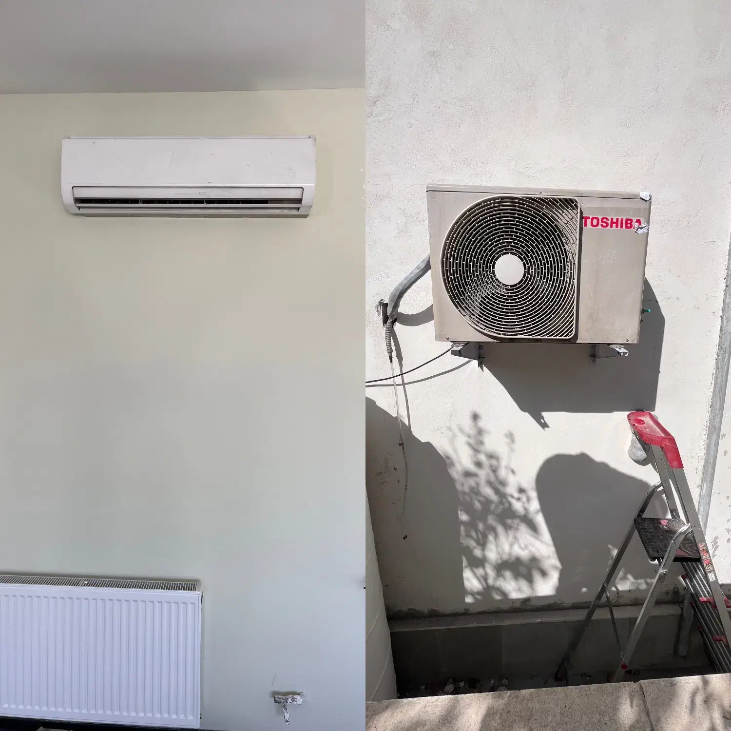 نصاب و تعمیرکار کولر گازی و پکیج دیواری|کولر گازی و فن‌کوئل|چالوس, |دیوار