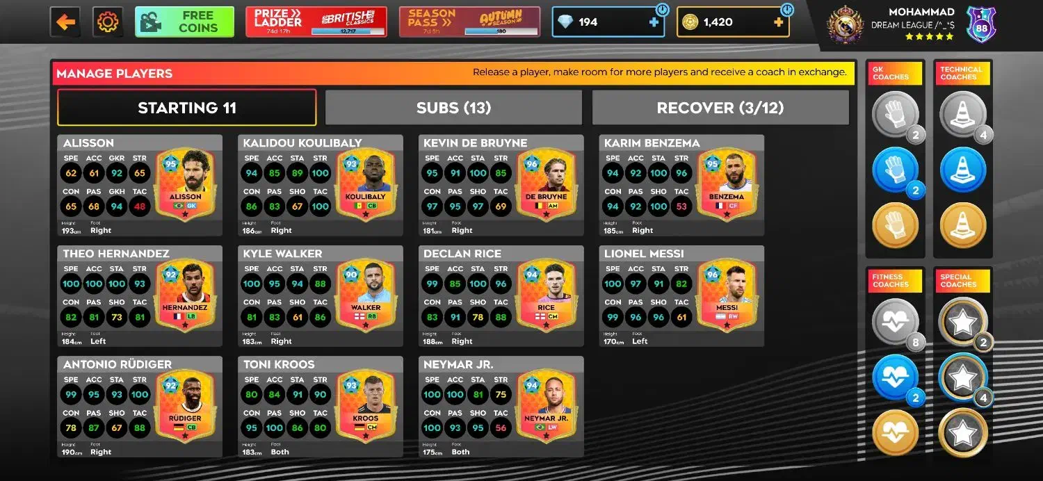 اکانت دریم لیگ|کنسول، بازی ویدئویی و آنلاین|تبریز, |دیوار