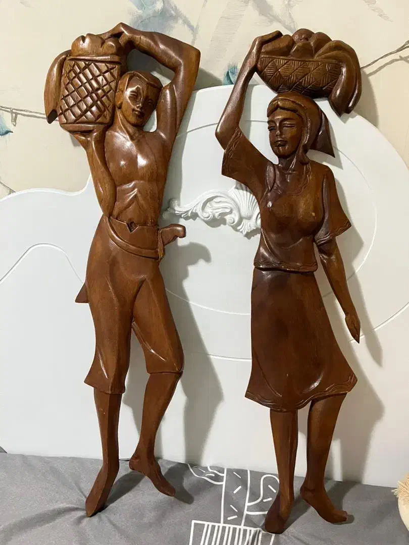 مجسمه چوبی هندی|مجسمه، تندیس، ماکت|تهران, میدان ولیعصر|دیوار