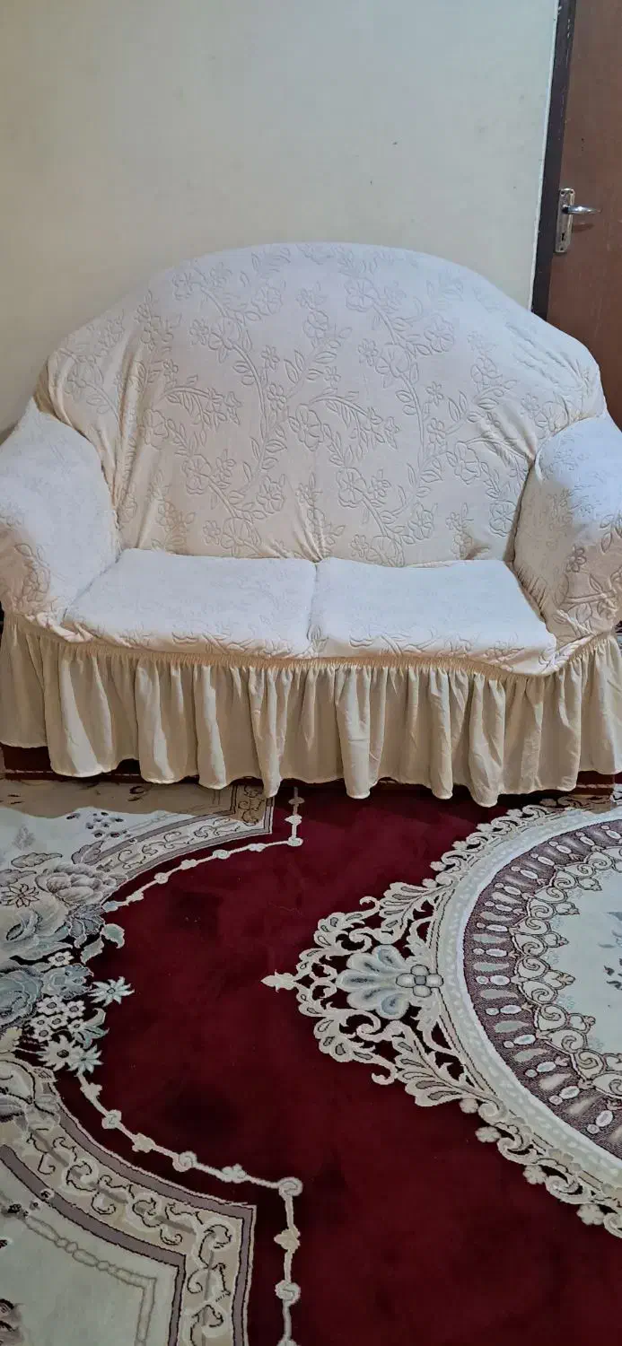 روکش مبل کرمی طرحدار|صنایع دستی و سایر لوازم تزئینی|خرمشهر, |دیوار