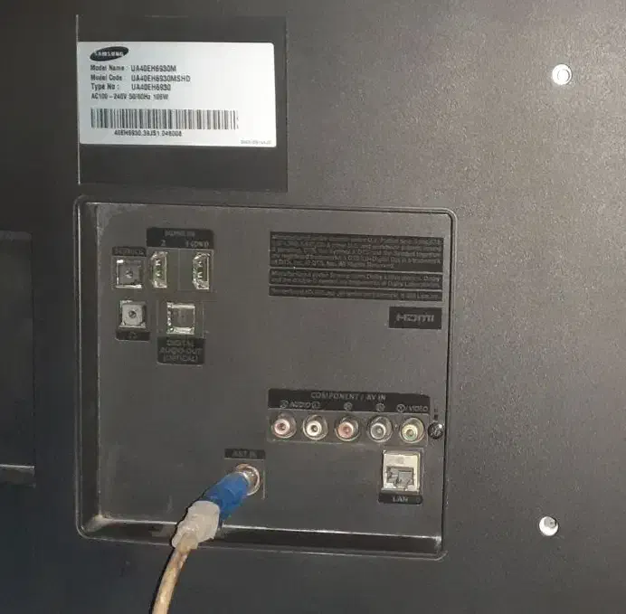 تلوزیون  ۴۰ اینچ ال ای دی سامسونگ|تلویزیون و پروژکتور|ری, منصوریه منگل|دیوار