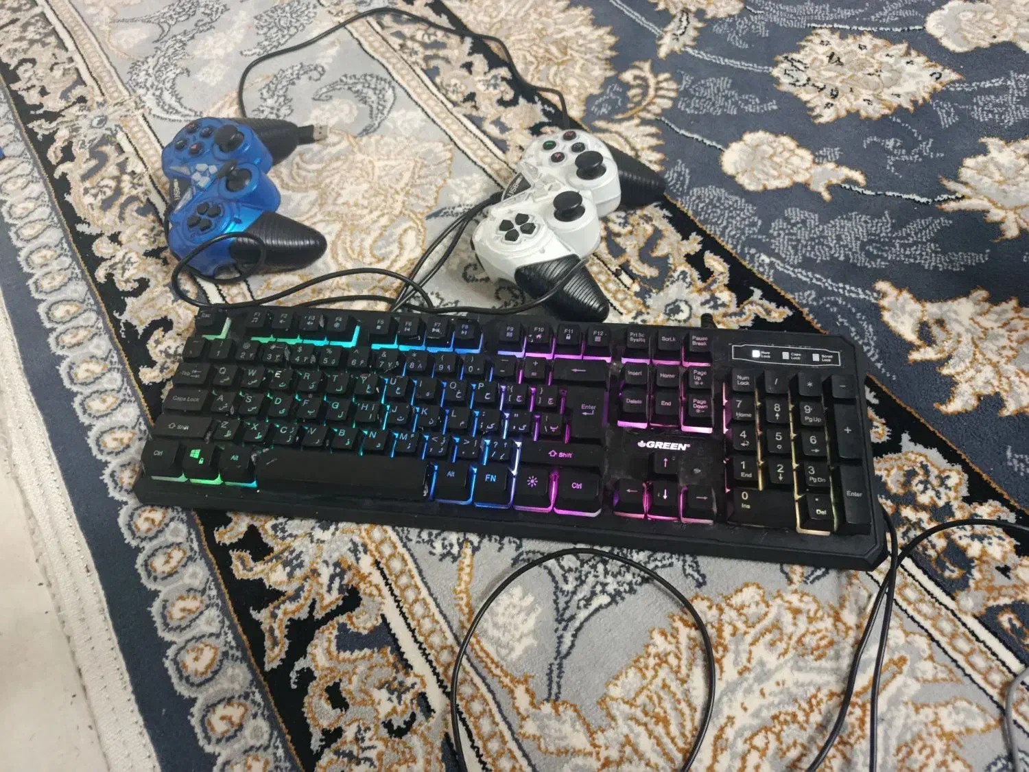 کیبورد rgb دار دسته بازی|قطعات و لوازم جانبی رایانه|قم, نیروگاه|دیوار