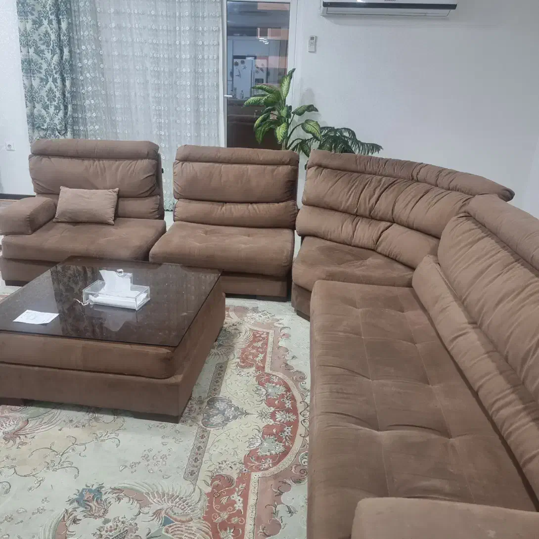 مبل ۸ نفره ال|مبلمان خانگی و میز عسلی|اهواز, زیتون کارمندی|دیوار
