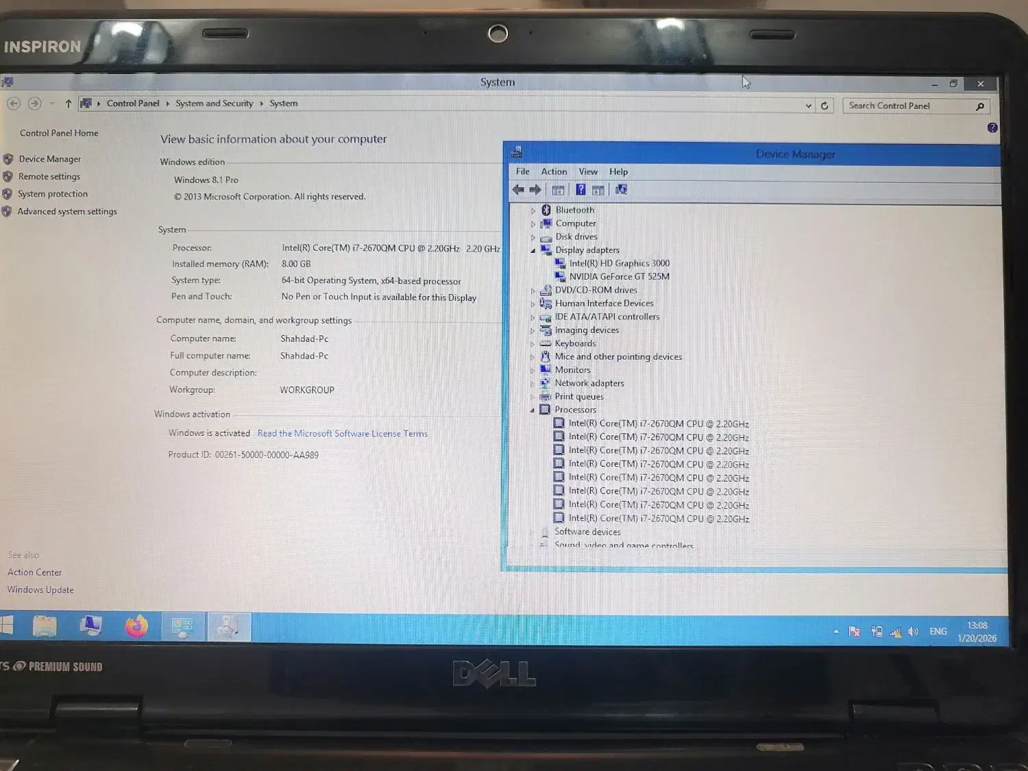 لپتاپ Dell N5110 i7 گرافیک دار|رایانه همراه|قائم‌شهر, |دیوار