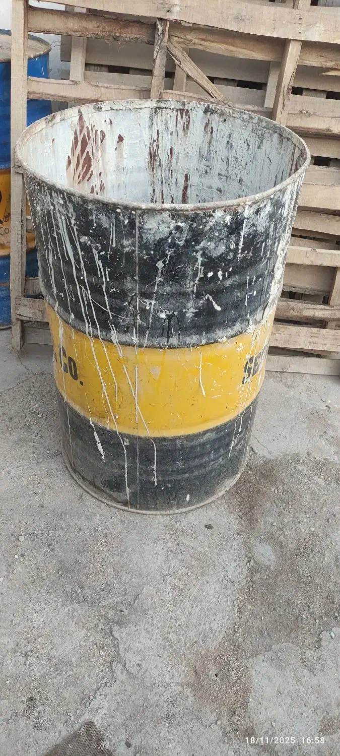 درام یا بشکه فلزی|مصالح و تجهیزات ساختمان|مسجد سلیمان, |دیوار