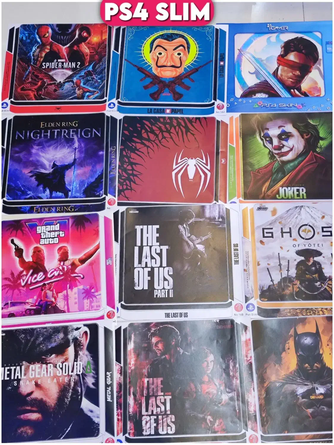 اسکین برچسب انوع کنسول های بازی ps4ps5xbox|کنسول، بازی ویدئویی و آنلاین|مشهد, کوثر|دیوار