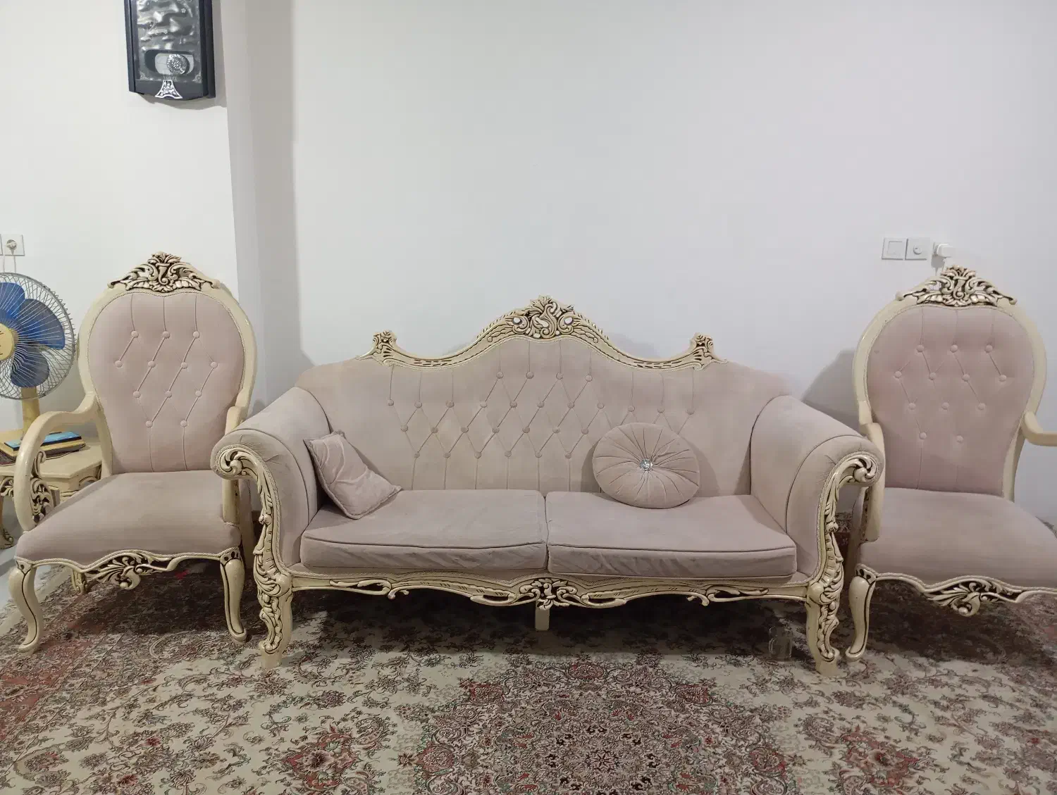 مبل نیمه استیل نه و غذا خوری شش نفره|مبلمان خانگی و میز عسلی|گرگان, |دیوار