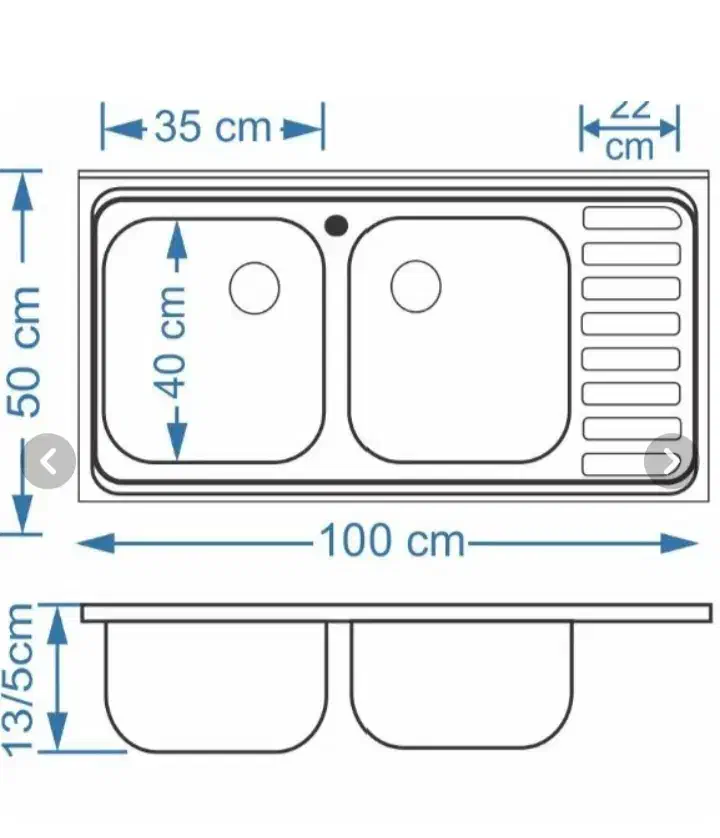 سینک . سینگ ظرفشویی دوقلو کلاسیک مدل اخوان|مصالح و تجهیزات ساختمان|امیدیه, |دیوار
