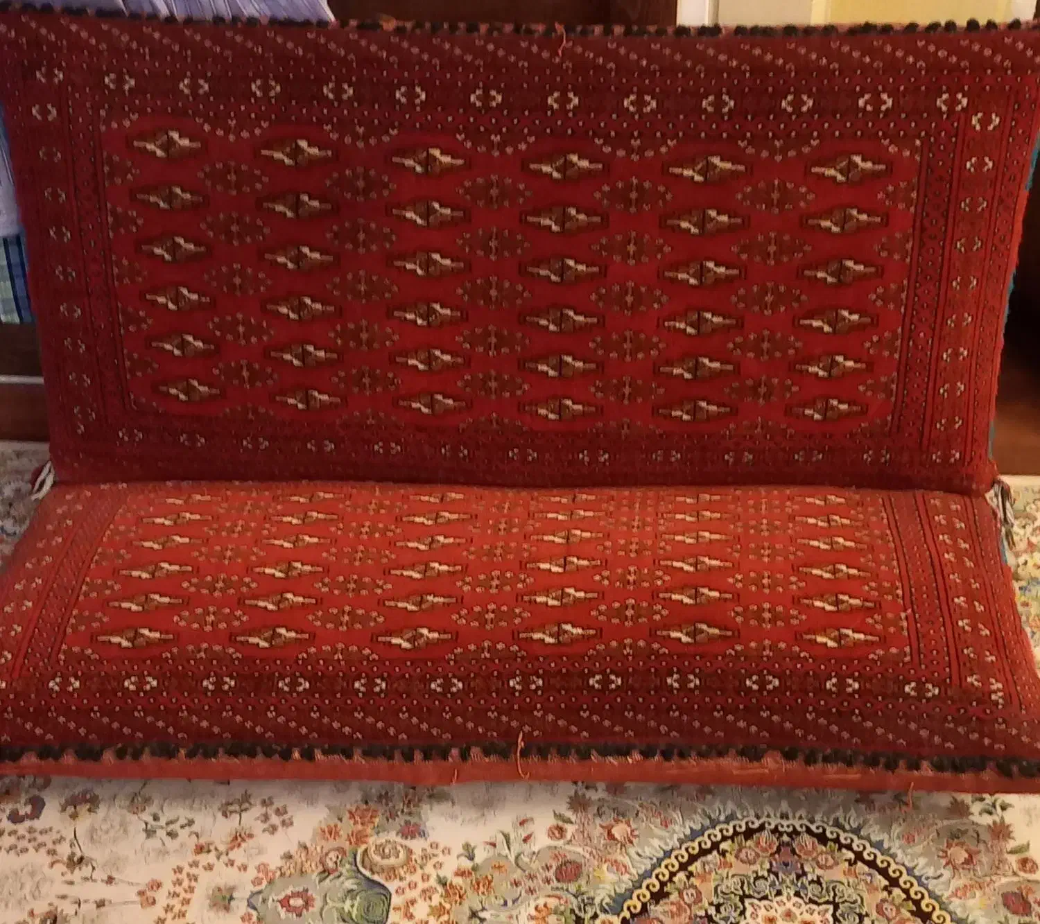 پشتی دست بافت اصل ترکمن|فرش|تهران, مهران|دیوار