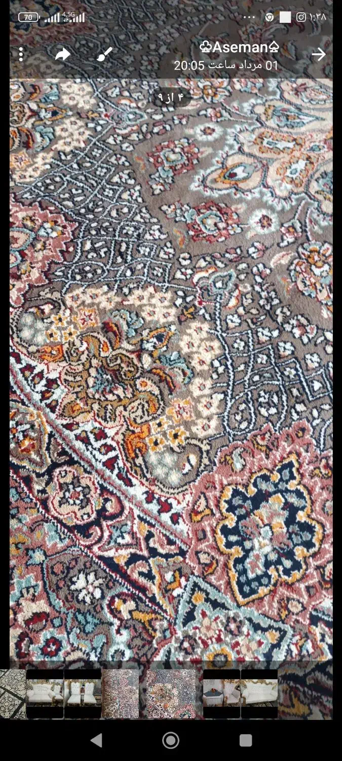 فرش ۶متری جفت|فرش|همدان, |دیوار