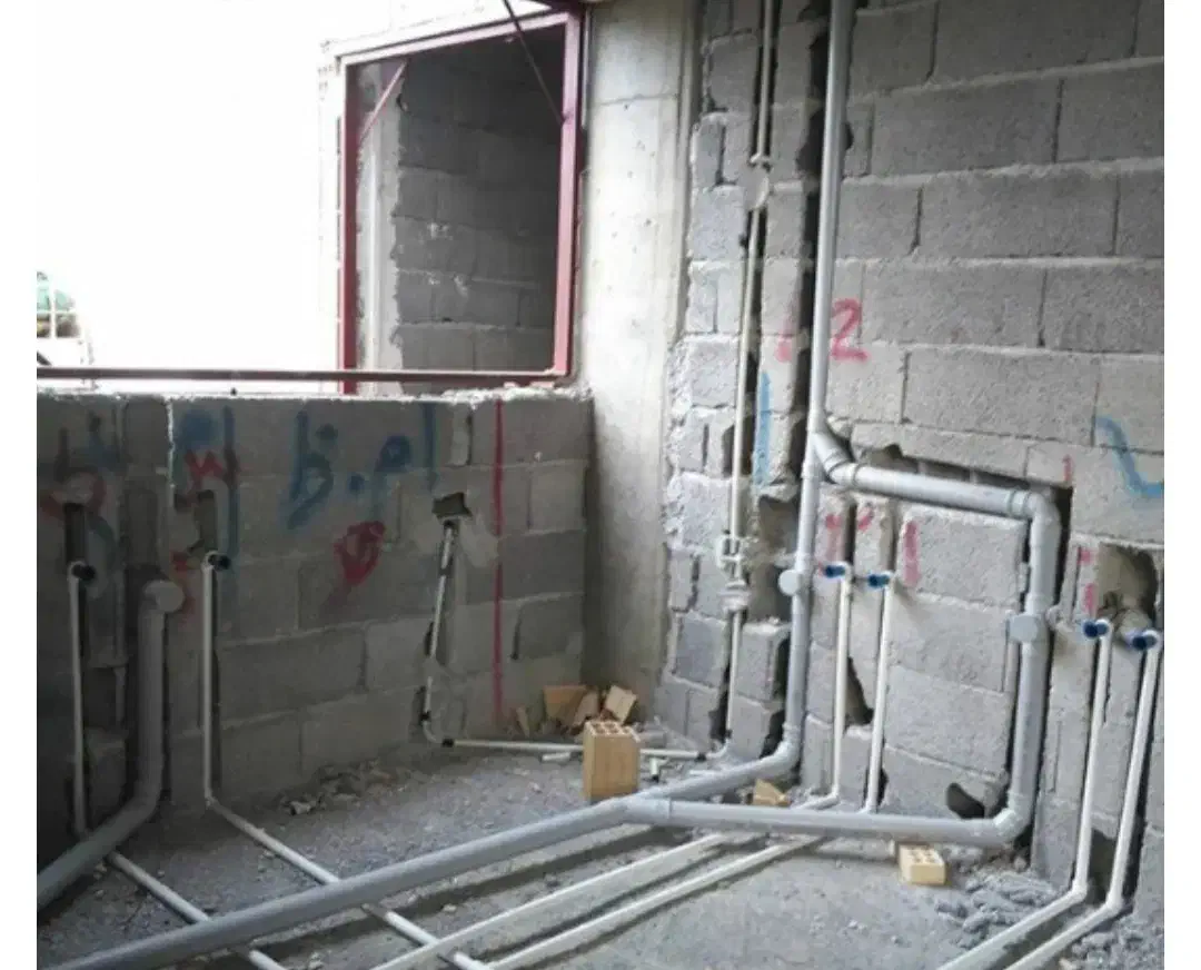 نصب کامل لوله کشی آب و فاضلاب|خدمات پیشه و مهارت|دزفول, |دیوار