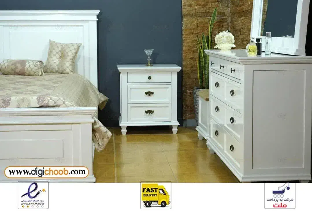 سرویس خواب دونفره نو وآکبند زیر قمیت|تخت و سرویس خواب|اردکان, |دیوار