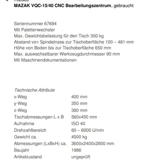 فرز cnc سی ان سی مازاک دو پالت|ماشین‌آلات صنعتی|اردبیل, |دیوار
