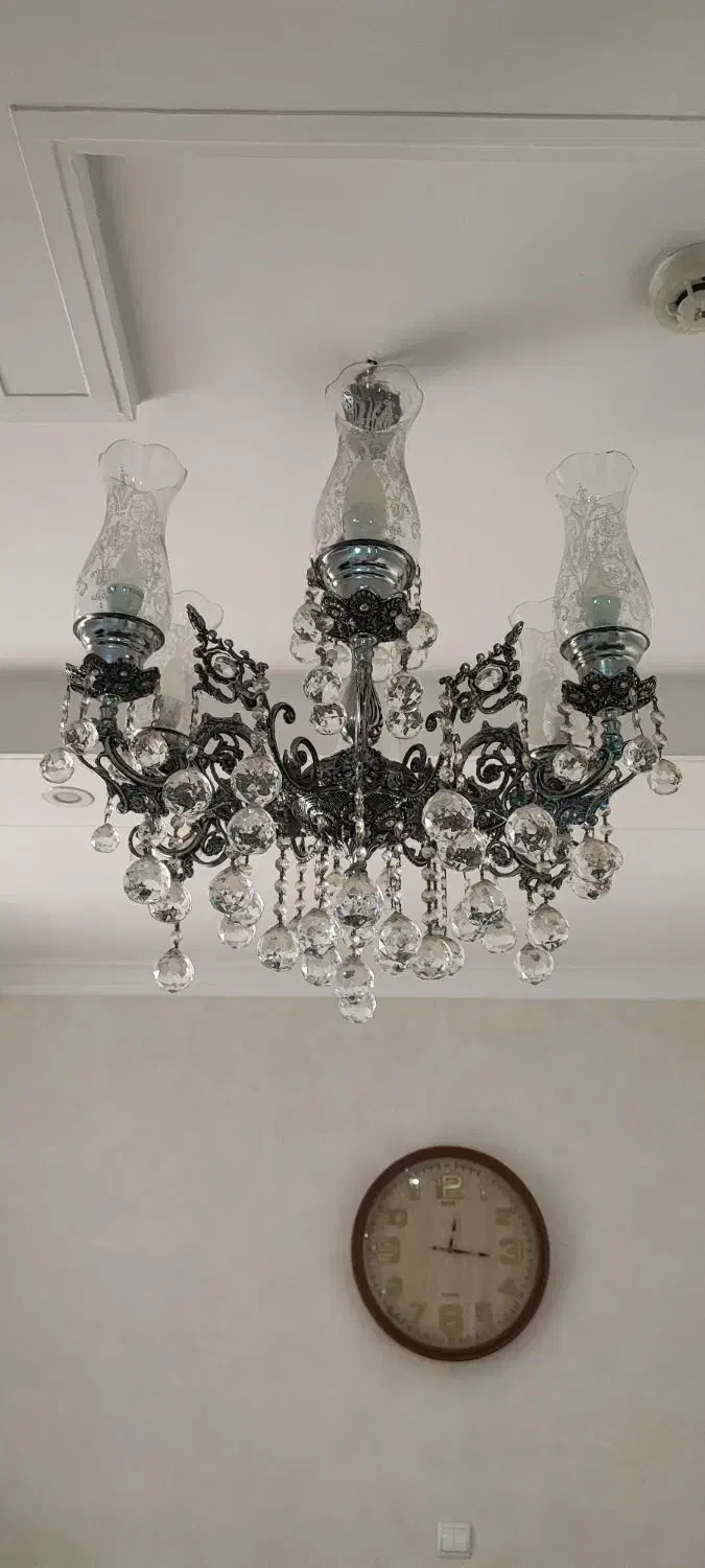 لوستر کریستالی کلاسیک|لوستر و چراغ آویز|تهران, ابوذر|دیوار