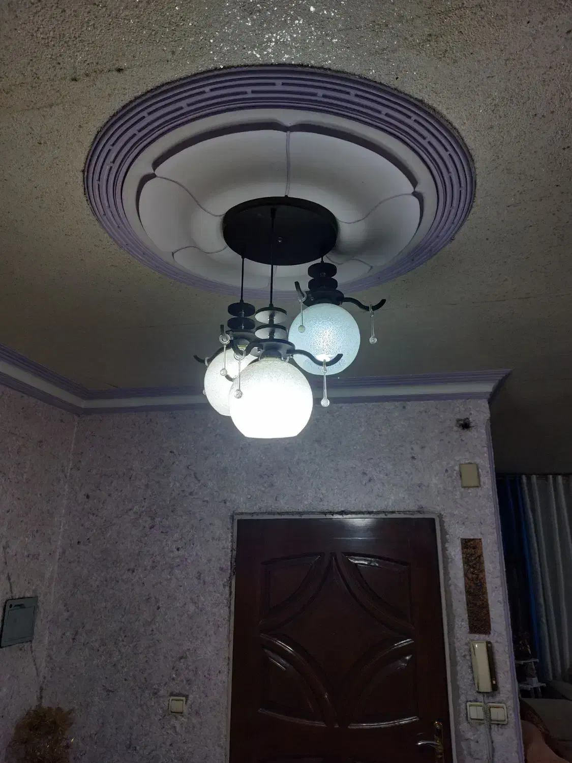 لوستر حبابدار شیشه ای برجسته|لوستر و چراغ آویز|تهران, دکتر هوشیار|دیوار