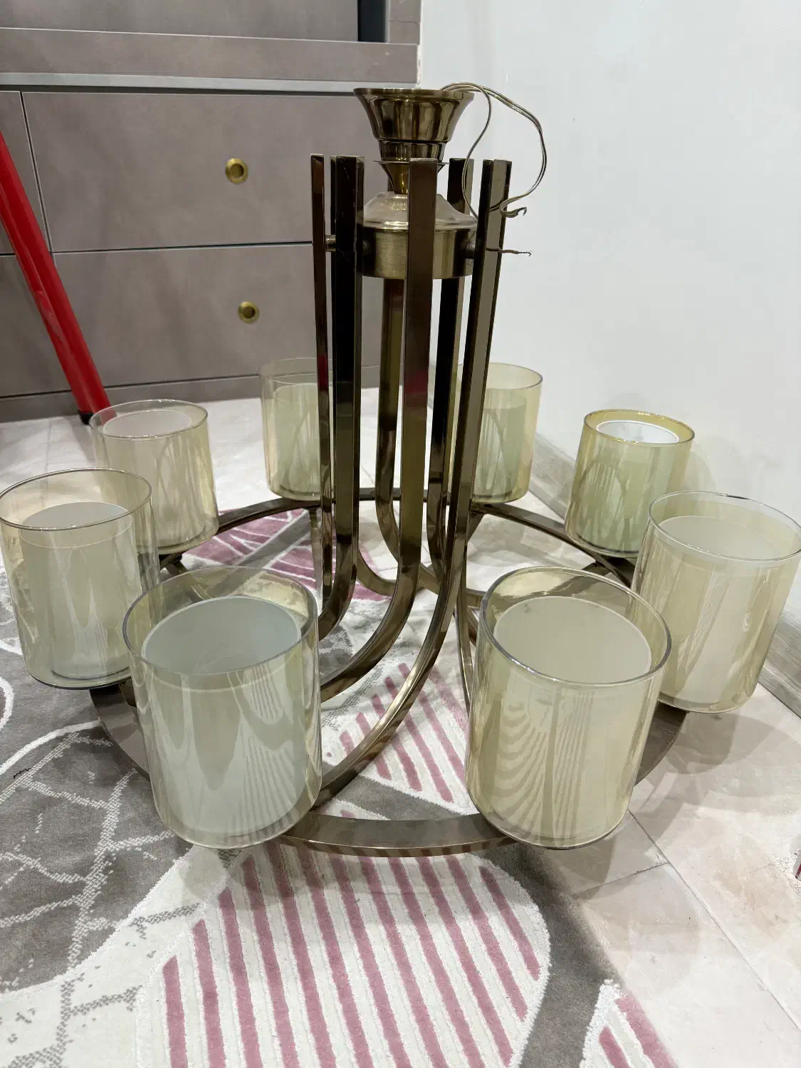 لوستر ۸ شاخه|لوستر و چراغ آویز|پردیس, فاز ۲|دیوار