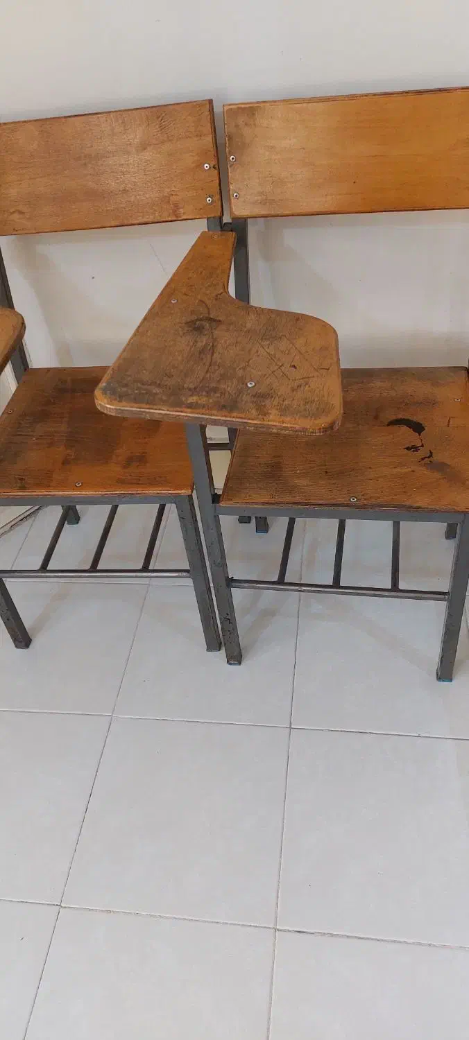 صندلی دسته دار ام دی اف  دو عدد|صندلی و نیمکت|اهواز, زیتون کارمندی|دیوار