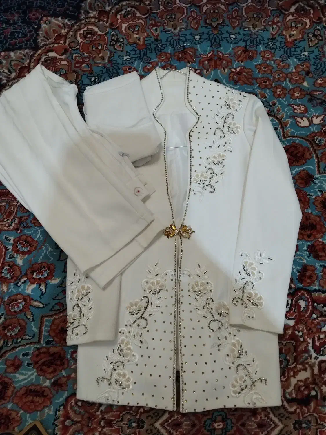 کت شلوار مجلسی نو سایز ۳۸ هم میش|لباس|مشهد, موعود|دیوار