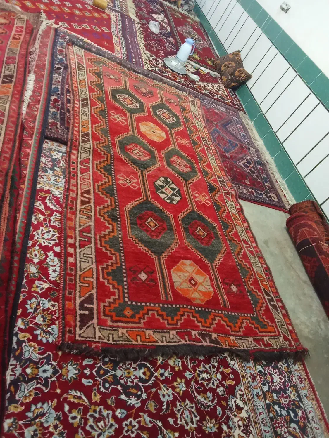 ۷ عدد قالی دستباف کارکرده سالم ۴ میلیون|فرش|لردگان, |دیوار