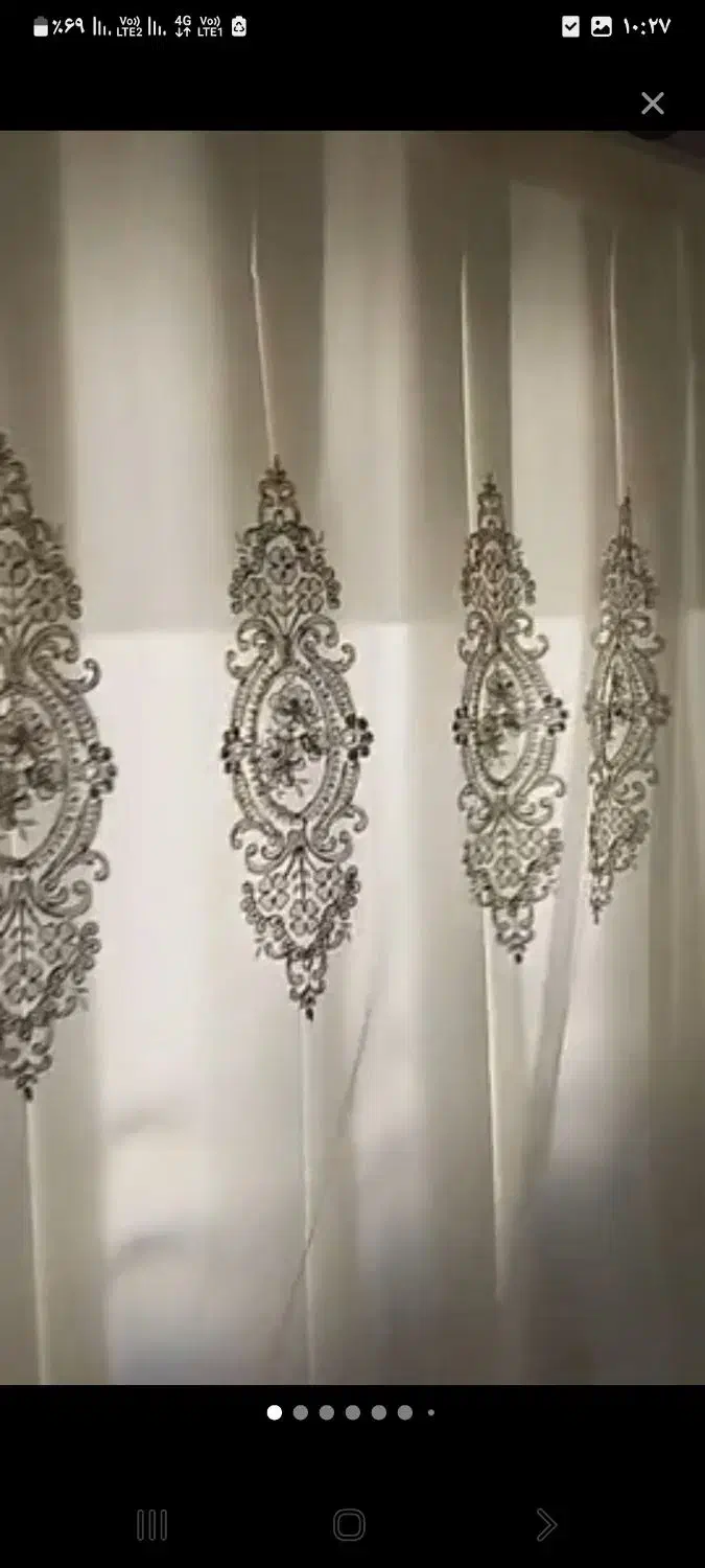 پرده فلت با استر پلیسه زیر در حد نو عرض ۶ متر|پرده، رانر، رومیزی|مشهد, رضاشهر|دیوار