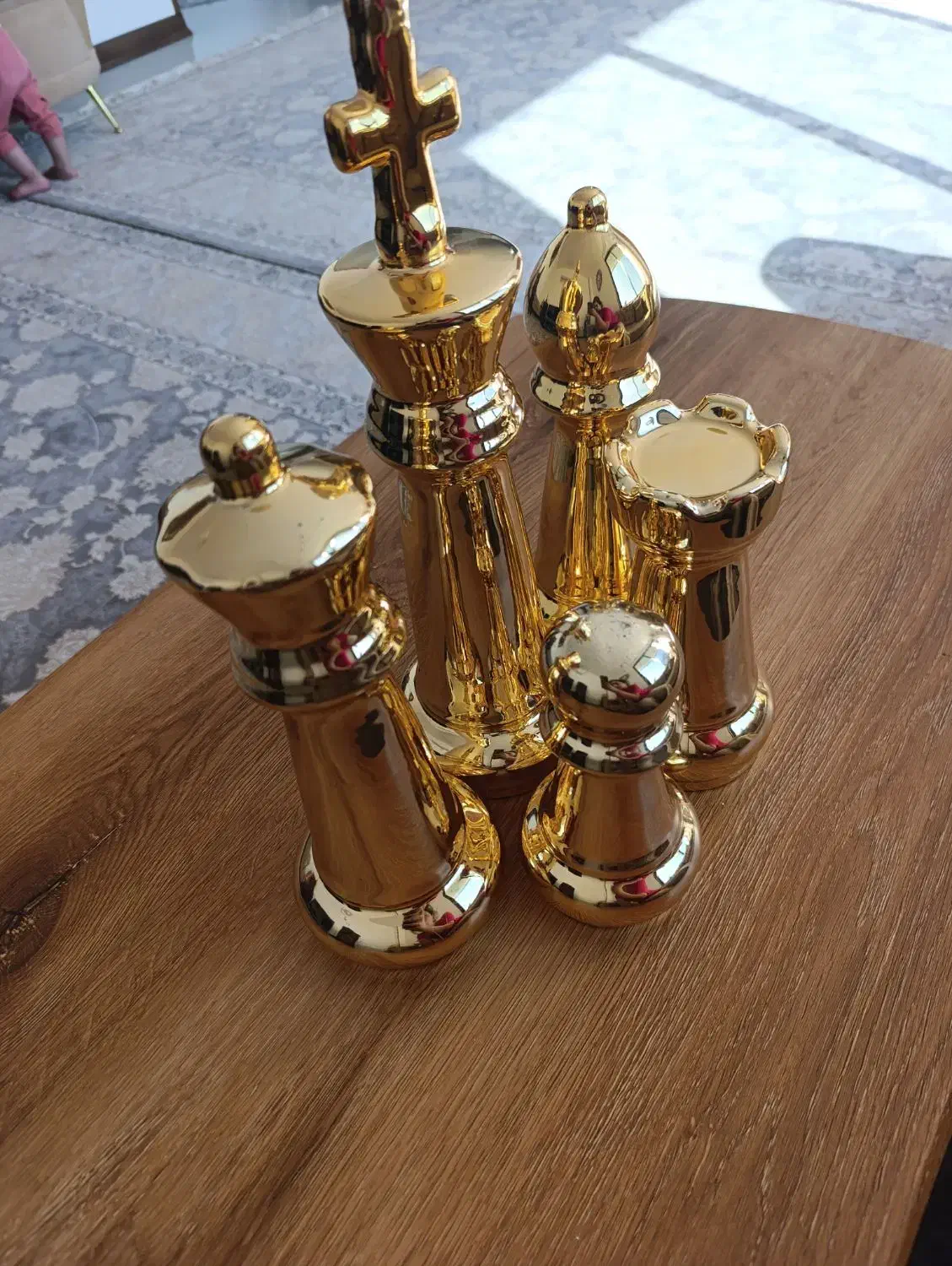 مجسمه سرامیکی تزیینی مدل شطرنج|مجسمه، تندیس، ماکت|نجفآباد, یزدانشهر|دیوار