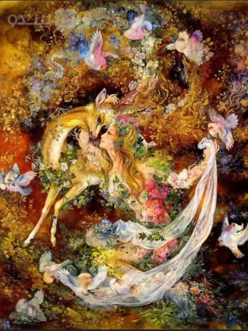 تابلو فرش دستباف نیاز و نوازش استاد فرشچیان|تابلو فرش|کرج, برغان|دیوار