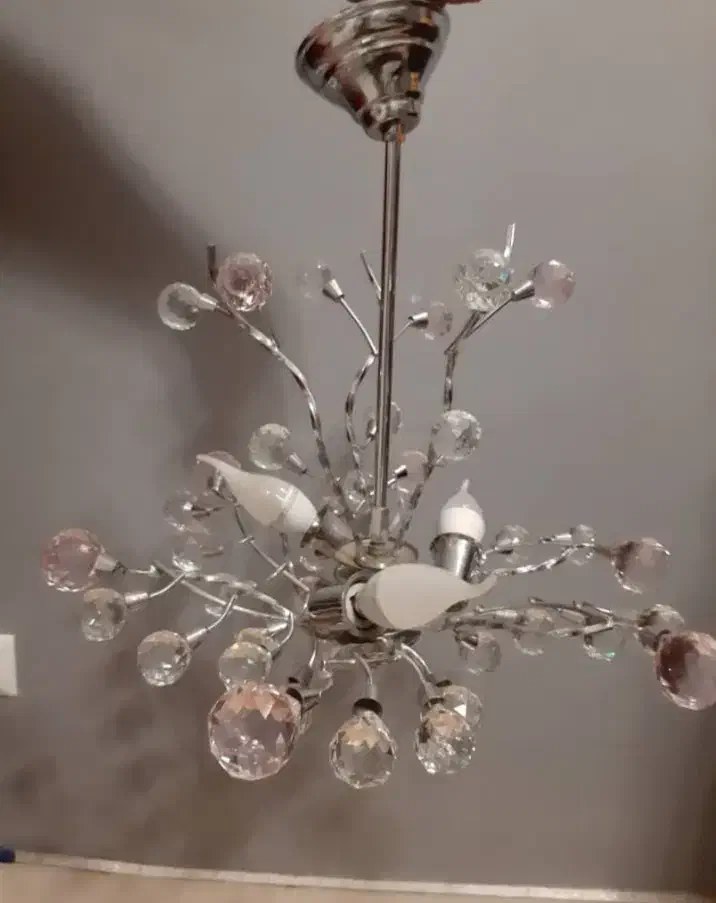 لوستر۶شاخه وست دیوارکوب۳شاخه کریستال اصل اتریش|لوستر و چراغ آویز|فردیس, داوری|دیوار