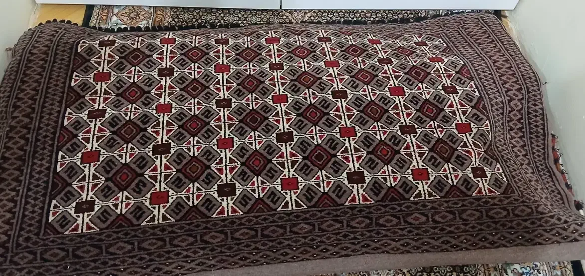 یک جفت پشتی دستباف ترکمن|پشتی|بناب, |دیوار