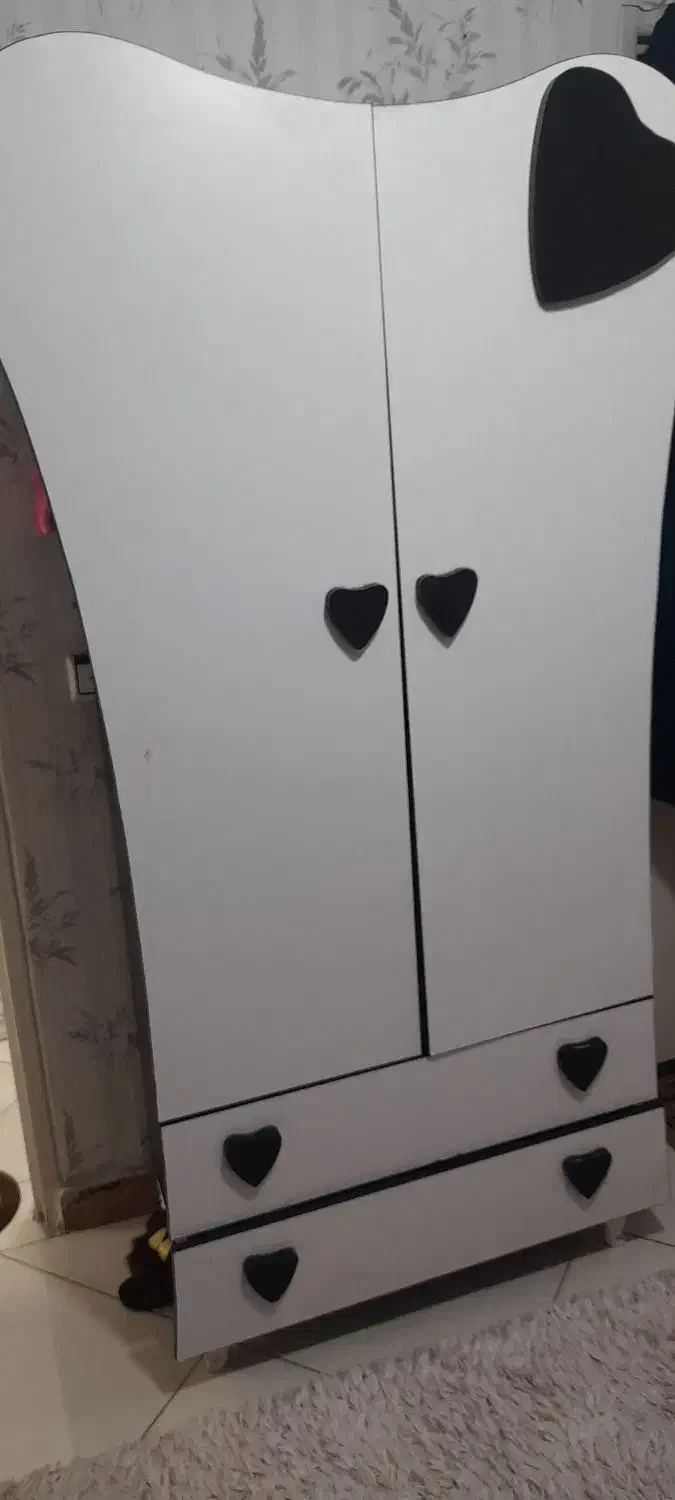 سرویس خواب کودک نوجوان سالم ۴تیکه به همراه تشک|تخت و سرویس خواب|تهران, خزانه|دیوار