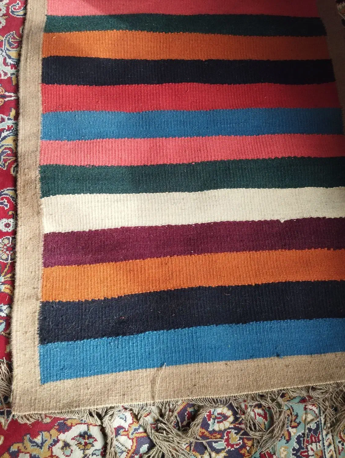 گلیم دستباف|گلیم، جاجیم، گبه|مشهد, شهید معقول|دیوار