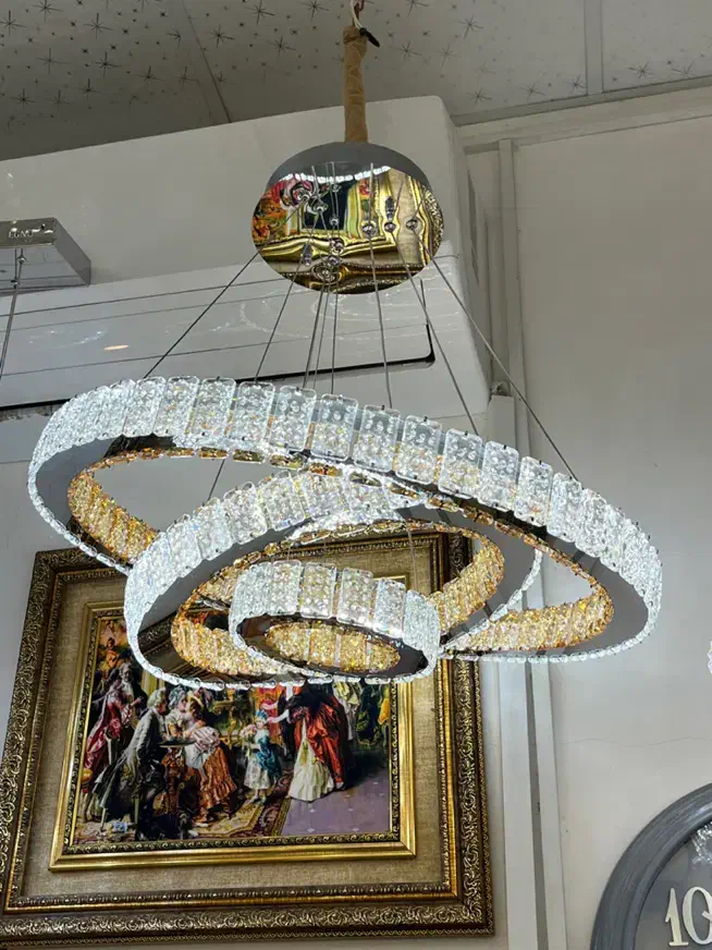 لوستر کریستالی هوشمند طرح کهکشانی SMD|لوستر و چراغ آویز|تهران, نیروی هوایی (پیروزی)|دیوار