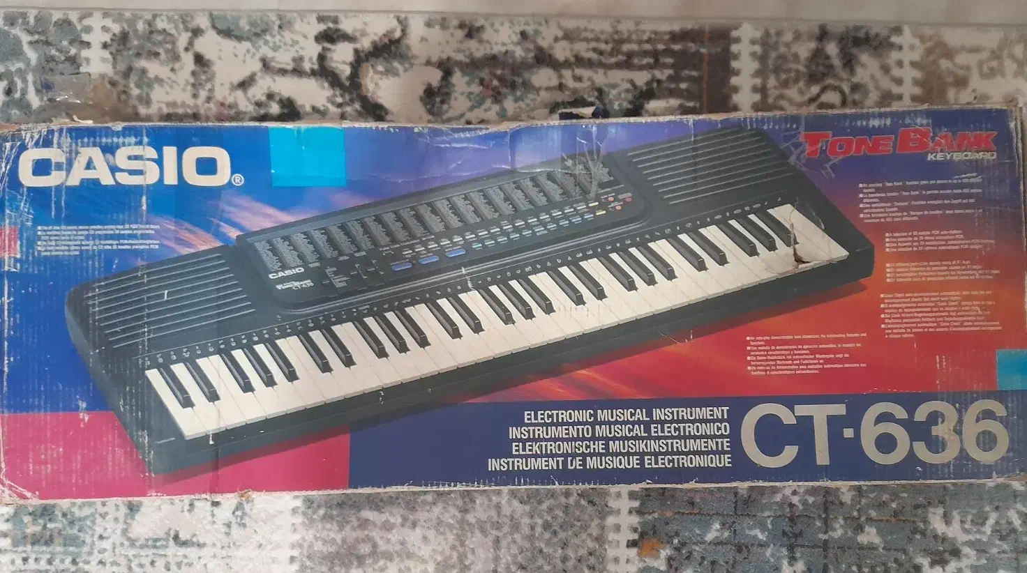 ارگ کاسیو مدل ct-636|پیانو، کیبورد، آکاردئون|نور, |دیوار