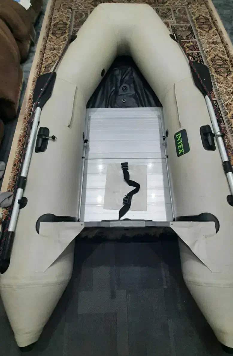 قایق بادی جیمینی ۴نفره با کفی آلمینیوم|قایق و سایر وسایل نقلیه|لنگرود, |دیوار