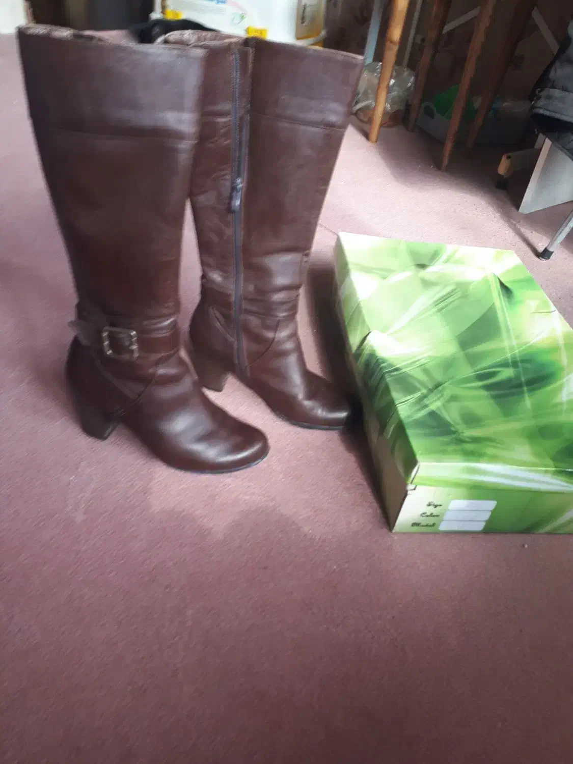 بوت بلند چرم اصل سایز ۳۹|کیف، کفش، کمربند|رشت, شهرک احمد خمینی|دیوار