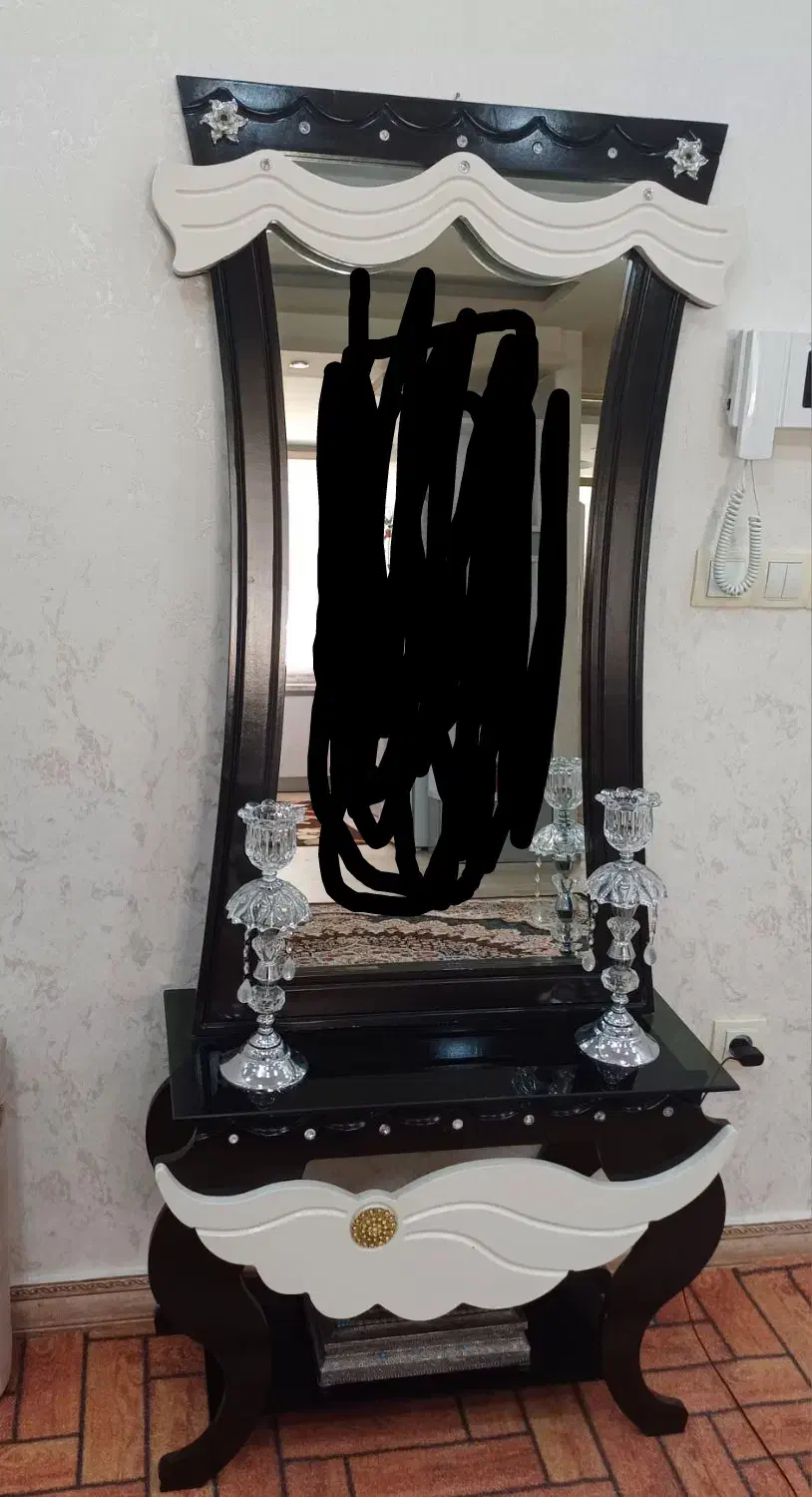 آینه وشمعدان|بوفه، ویترین، کنسول|سنقر, |دیوار