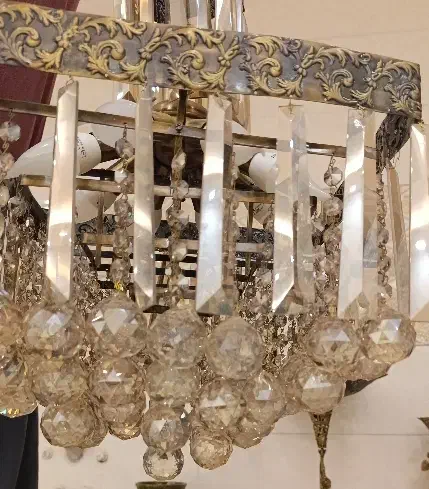 لوستر شیک برنجی|لوستر و چراغ آویز|ورامین, جعفر آباد اخوان|دیوار